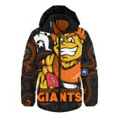 GWS GIANTS Hooded Padded Jacket NAIDOC Spirit Of Country