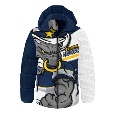 North Queensland Cowboys Hooded Padded Jacket Defend The Pride