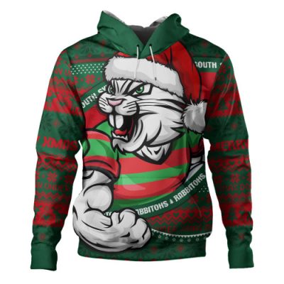 South Sydney Rabbitohs Hoodie Ugly Knit Style For Christmas Game Fans