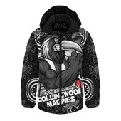 Collingwood Hooded Padded Jacket Spirit Warriors Of The Game