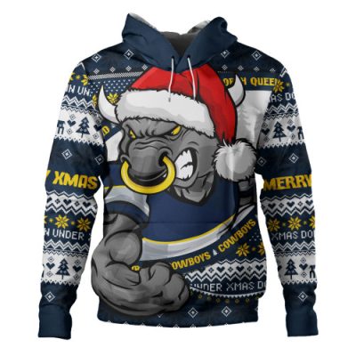 North Queensland Cowboys Hoodie Ugly Knit Style For Christmas Game Fans