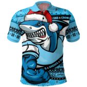 Cronulla-Sutherland Sharks Polo Shirt Ugly Knit Style For Christmas Game Fans
