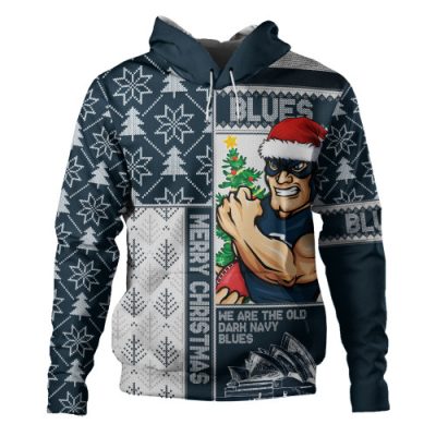 Carlton Hoodie Merry Christmas Knit Style Festive Spirit