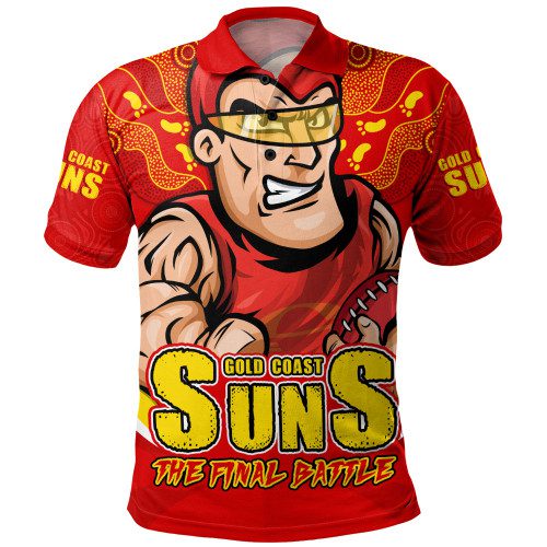 Gold Coast SUNS Polo Shirt Final Clash Battle Edition Gold Coast SUNS Polo Shirt Final Clash Battle Edition