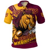 Brisbane Broncos Polo Shirt Chasing Victory 2025 Final Series Pride