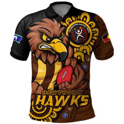 Hawthorn Polo Shirt Power Through Generations NAIDOC Edition
