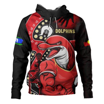 Redcliffe Dolphins Hoodie NAIDOC Indigenous Warrior Spirit