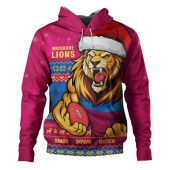 Brisbane Lions Hoodie Merry Christmas Down Under Footy Power Style