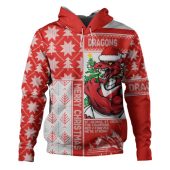 St. George Illawarra Dragons Hoodie Christmas Magic Knit Style Winter Glow