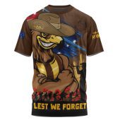 Hawthorn T-Shirt ANZAC Inspired Football Fan Memorial Design
