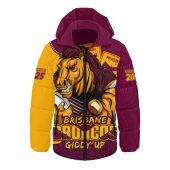 Brisbane Broncos Hooded Padded Jacket Battle For Glory Rugby Finals Edition