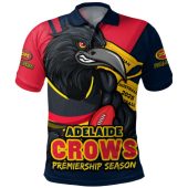 Adelaide Crows Polo Shirt Australian Football Finals Premiership Spirit