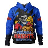 Newcastle Knights Hoodie Dark Moon Rugby Halloween Battle Edition