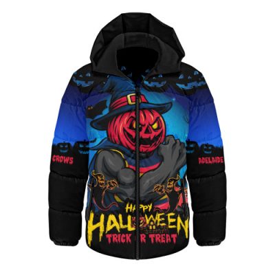 Adelaide Crows Hooded Padded Jacket Dark Pumpkin Halloween Spirit