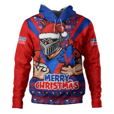 Newcastle Knights Hoodie Merry Christmas Festive Spirit Edition