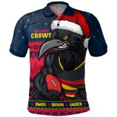 Adelaide Crows Polo Shirt Merry Christmas Down Under Footy Power Style