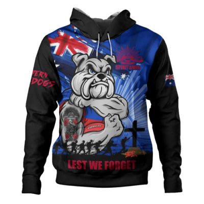 Western Bulldogs Hoodie ANZAC Day Honour And Football Legacy
