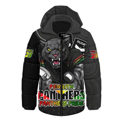 Penrith Panthers Hooded Padded Jacket Battle For Glory Rugby Finals Edition