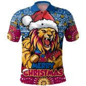 Brisbane Lions Polo Shirt Ugly Christmas Knit Patterns Vintage Jersey