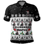 Collingwood Polo Shirt Special Ugly Christmas Holiday Footy Fans