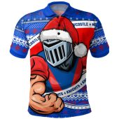 Newcastle Knights Polo Shirt Ugly Knit Style For Christmas Game Fans