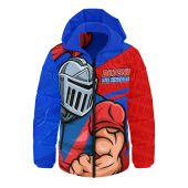 Newcastle Knights Hooded Padded Jacket Defend The Pride