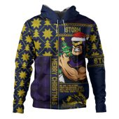 Melbourne Storm Hoodie Christmas Magic Knit Style Winter Glow