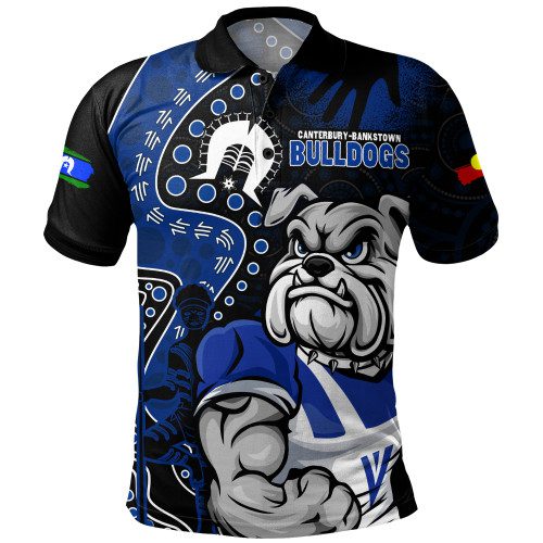 Canterbury-Bankstown Bulldogs Polo Shirt NAIDOC Indigenous Warrior Spirit Canterbury-Bankstown Bulldogs Polo Shirt NAIDOC Indigenous Warrior Spirit
