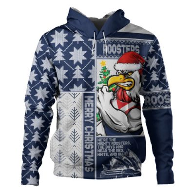 Sydney Roosters Hoodie Christmas Magic Knit Style Winter Glow