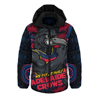 Adelaide Crows Hooded Padded Jacket Spirit Warriors Of The Game