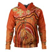 Indigenous Australian Aboriginal Hoodie Kangaroo Dreaming Outback Spirit Edition
