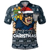 Carlton Polo Shirt Festive Holiday Merry Christmas Vibe