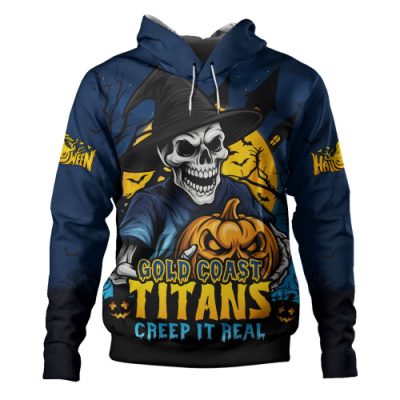 Gold Coast Titans Hoodie Dark Moon Rugby Halloween Battle Edition