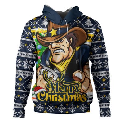 North Queensland Cowboys Hoodie Merry Christmas Game Day Knit Style Team Edition