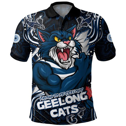 Geelong Cats Polo Shirt Spirit Warriors Of The Game Geelong Cats Polo Shirt Spirit Warriors Of The Game
