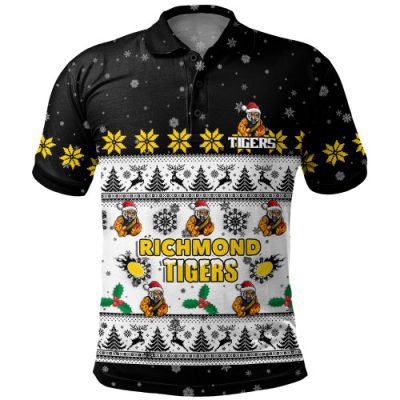 Richmond Polo Shirt Special Ugly Christmas Holiday Footy Fans
