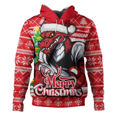 St. George Illawarra Dragons Hoodie Merry Christmas Game Day Knit Style Team Edition