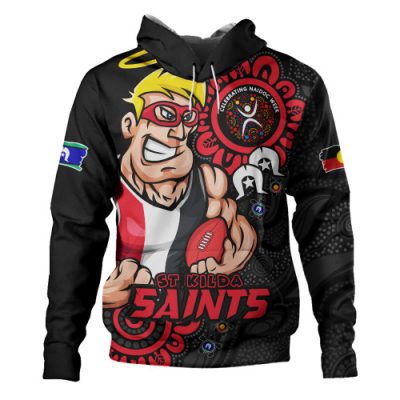 St Kilda Hoodie Power Through Generations NAIDOC Edition