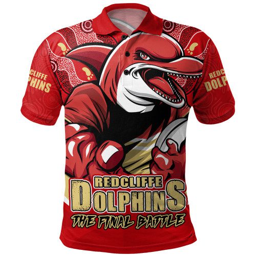 Redcliffe Dolphins Polo Shirt Final Clash Battle Edition Redcliffe Dolphins Polo Shirt Final Clash Battle Edition