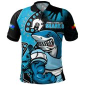 Cronulla-Sutherland Sharks Polo Shirt NAIDOC Indigenous Warrior Spirit