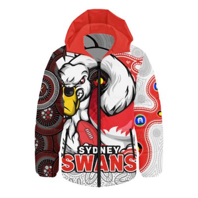 Sydney Swans Hooded Padded Jacket NAIDOC Spirit Of Country