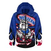 Western Bulldogs Hooded Padded Jacket Premiership Series Flame Edition