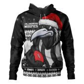 Collingwood Hoodie Merry Christmas Down Under Footy Power Style