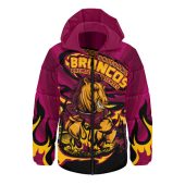 Brisbane Broncos Hooded Padded Jacket Premiership Series Sports Gear