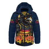 Adelaide Crows Hooded Padded Jacket Full Moon Fever Halloween Supporter