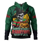 South Sydney Rabbitohs Hoodie Dark Moon Rugby Halloween Battle Edition