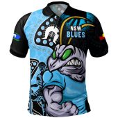 New South Wales Blues Polo Shirt NAIDOC Indigenous Warrior Spirit