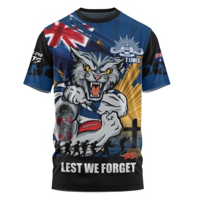 Geelong Cats T-Shirt ANZAC Day Honour And Football Legacy