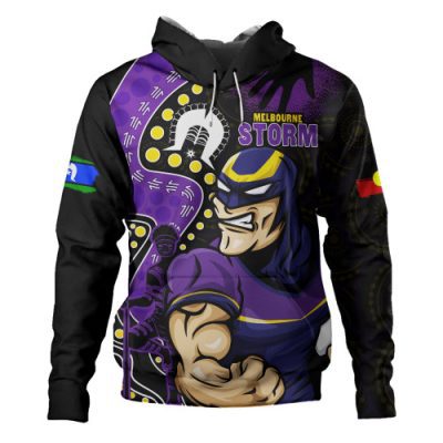 Melbourne Storm Hoodie NAIDOC Indigenous Warrior Spirit