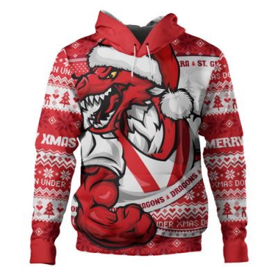 St. George Illawarra Dragons Hoodie Ugly Knit Style For Christmas Game Fans